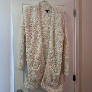 a.n.a White Textured Knit long cardigan